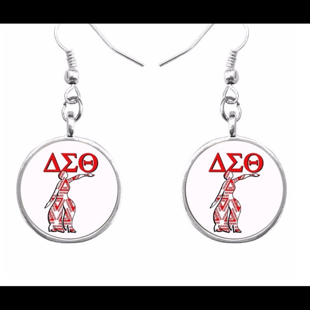Delta Sigma Theta Sorority Earrings
